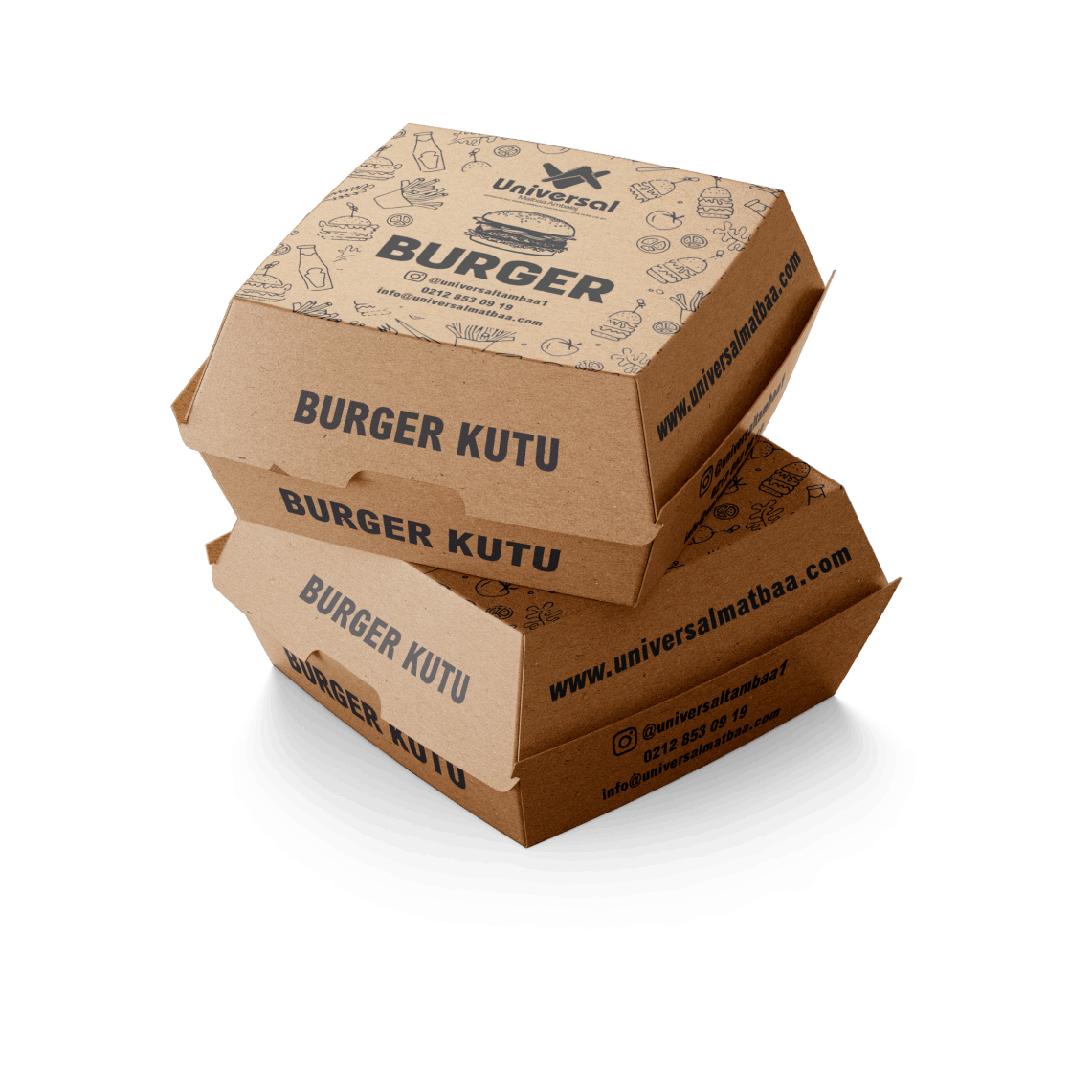 flekso, baskı, matbaa, gıda, burger, kutu